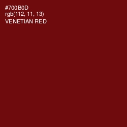 #700B0D - Venetian Red Color Image